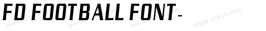 FD Football Font字体转换